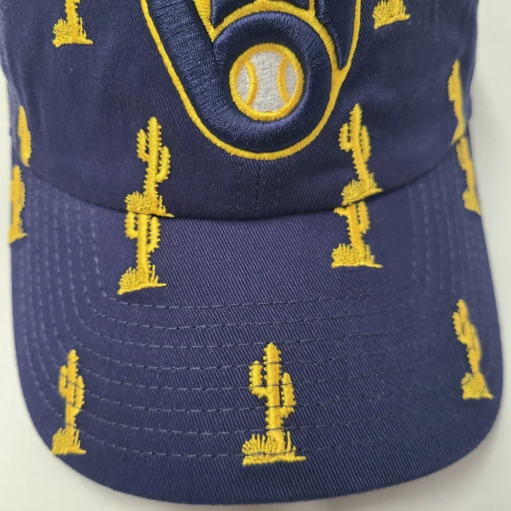 Milwaukee Brewers Hat Strapback New Era Blue Yellow MLB Spring Training Cactus